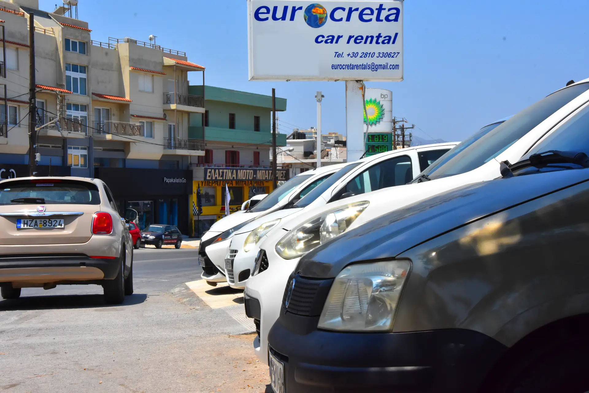 Rent a car at Heraklion of Crete by Eurocreta