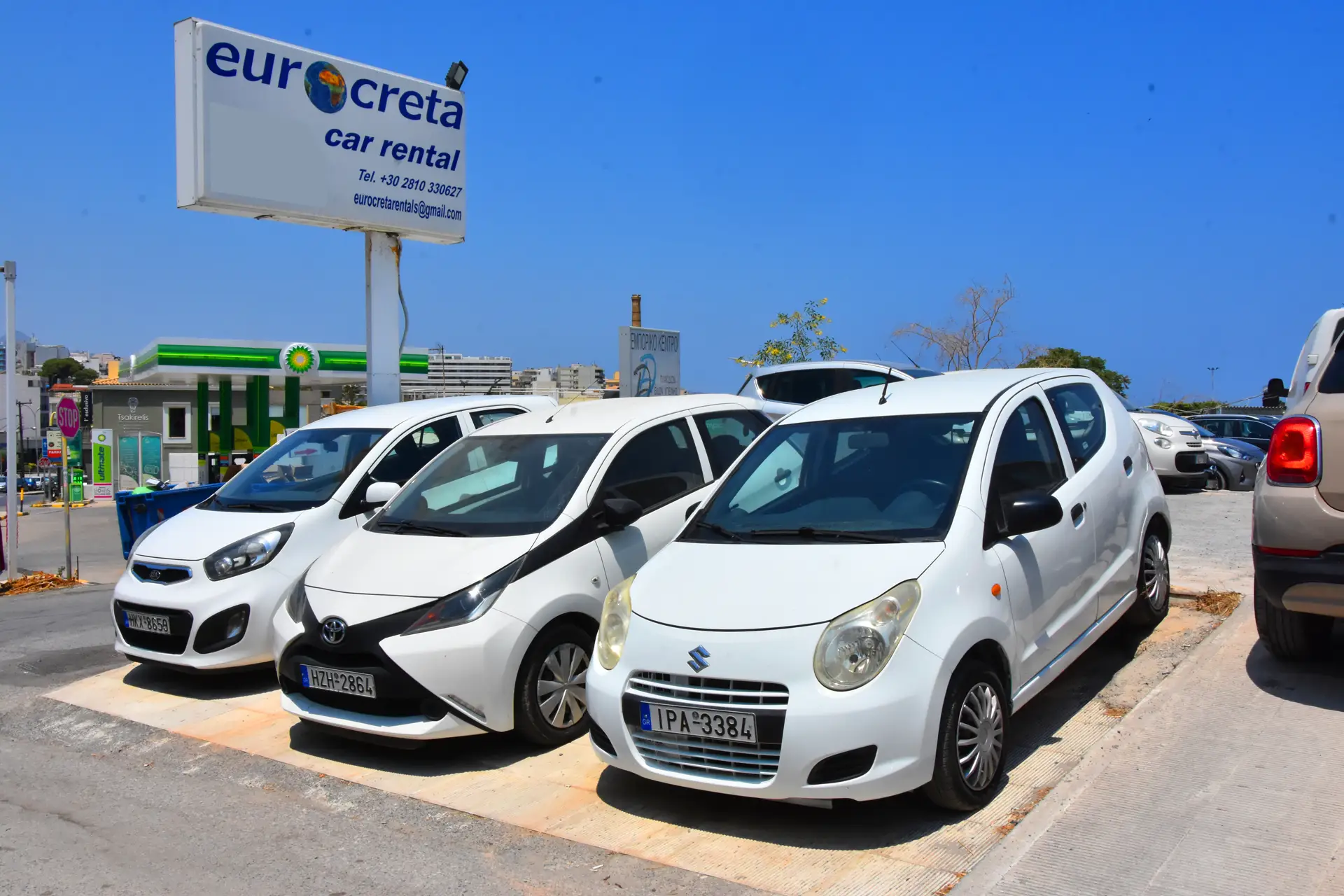 Rent a car in Heraklion Airport of Crete by Eurocreta